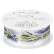 Product Organza ribbon, chiffon ribbon, decorative ribbon, lavender, 40mm, 20m