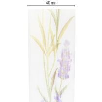 Product Organza ribbon, chiffon ribbon, decorative ribbon, lavender, 40mm, 20m