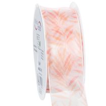 Product Organza ribbon, chiffon ribbon, jungle orange, 40mm, 15m