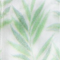Product Organza ribbon, chiffon ribbon, green plant ribbon, 40mm x 15m