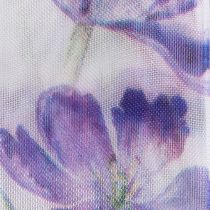 Product Organza ribbon, chiffon ribbon, parrot tulips, purple, 40mm, 18m
