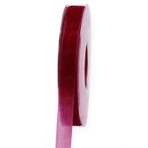 Product Organza ribbon Bordeaux 15mm 50m
