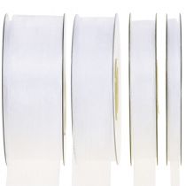 Product Organza ribbon gift ribbon white ribbon selvedge 50m