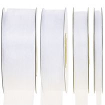 Product Organza ribbon gift ribbon white ribbon selvedge 50m