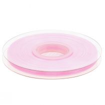 Product Organza ribbon gift ribbon pink ribbon selvedge 6mm 50m