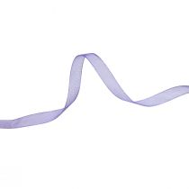 Product Organza ribbon gift ribbon purple ribbon selvedge 6mm 50m