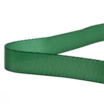 Decorative ribbon green gift ribbon selvedge dark green 15mm 3m