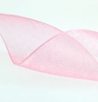 Organza ribbon in pink 40mm 50m