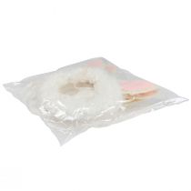 Product Easter decoration decorative ring rabbit ears door decoration white Ø13cm 4pcs