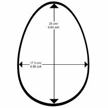 Product Easter egg flocked H25cm Colored eggs Easter decoration