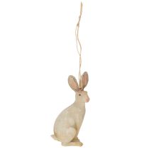 Product Easter bunny figure for hanging Easter decoration polyresin H9.5cm 4pcs