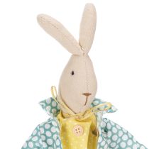 Product Fabric Easter bunny, rabbit with clothes, Easter decoration, young bunny H46cm