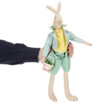 Product Fabric Easter bunny, rabbit with clothes, Easter decoration, young bunny H46cm
