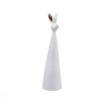 Product Easter bunny white gold Easter decoration bunny Ø7cm H27.5cm