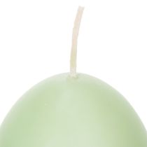 Product Easter candles, egg-shaped, green, 9cm, 20h, 6 pieces