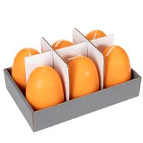 Product Egg-shaped candle for Easter decoration, perfect Easter atmosphere in the house, 9cm, 20h, 6 pieces
