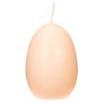 Product Easter Candles Egg-shaped Candles Egg Candles Peach Ø6cm H9cm, 6 pieces