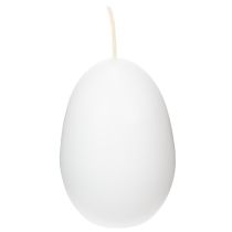 Product Easter candles, egg-shaped, special candles for Easter, white, 9cm, 6 pieces