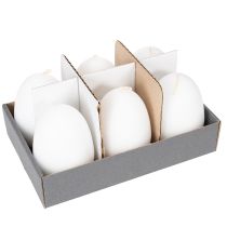 Product Easter candles, egg-shaped, special candles for Easter, white, 9cm, 6 pieces