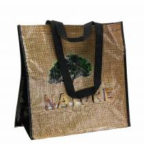 Shopping bag with handles Nature plastic 40 × 20 × 40cm