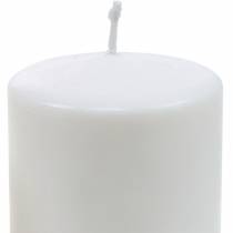 PURE pillar candle 130/70 natural wax candle with rapeseed wax candle decoration