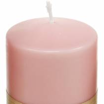 PURE pillar candle 90/60 pink decorative candle sustainable natural wax candle decoration