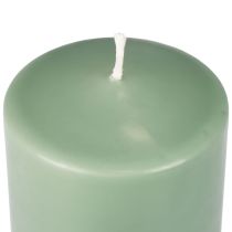 Product PURE pillar candle green emerald Wenzel candles 130/70mm