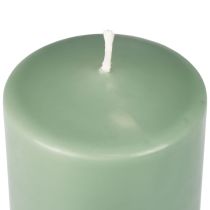 Product PURE Pillar Candle Green Emerald Wenzel Candles 90/60mm