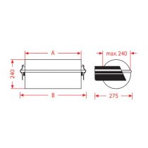Product Paper foil wall dispenser ZAC 75 cm