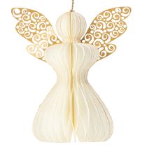 Product Delicate paper angel ornament for Christmas tree and holiday decorations