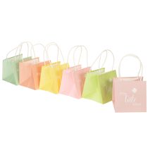 Product Gift bag with print "A bag of happiness" for lovely gift ideas, 12cm, 12 pieces