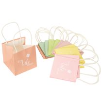 Product Gift bag with print "A bag of happiness" for lovely gift ideas, 12cm, 12 pieces
