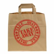 Product Paper bag take away 26cm x 17cm x 25cm 25 pcs