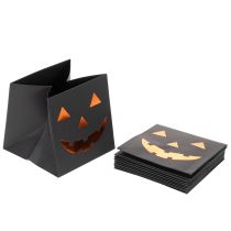 Product Paper bag pumpkin face planter Halloween decoration 10cm 6pcs