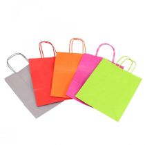 Product Paper bag gift bag paper colored 18×22×8cm 30p