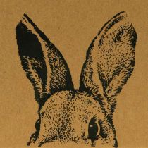 Product Gift bag Easter paper bag bunny brown 16×6.5×20cm 6pcs