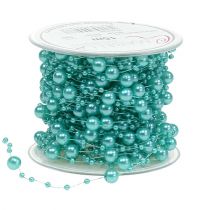Pearl cord turquoise 6mm 15m