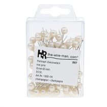 Product Pearl head pins champagne Ø8mm L65mm 55 pcs
