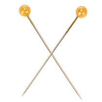 Product Orange pearl-headed pins for floristry supplies, Ø4mm, 40mm, 150 pieces