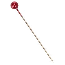 Product Red pearl-headed decorative pins for florists, Ø4mm, 40mm, 150 pieces
