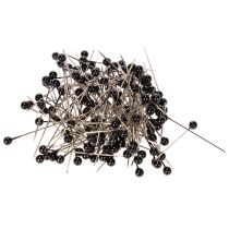 Product Black pearl-headed floristry pins, Ø4mm, 40mm, 150 pieces