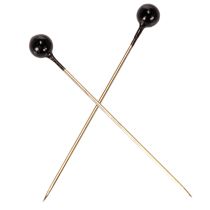 Product Black pearl-headed floristry pins, Ø4mm, 40mm, 150 pieces