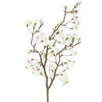 Artificial peach blossom branch cream color 69cm