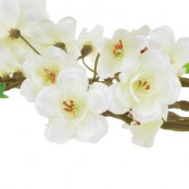 Product Artificial peach blossom branch cream color 69cm