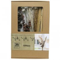 Product Decorative dried flower bouquet, pink wildflower mix DIY set, creative table decoration, 30-35cm high