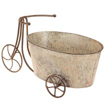 Product Planting bicycle flowerpot bicycle rust gray 34×16×18cm