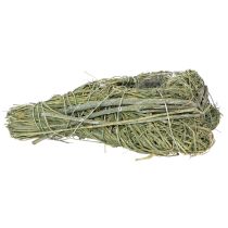 Product Decorative heart made of natural grass with foil insert, 14cm, 2 pieces