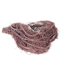 Product Decorative heart made of twigs with planting foil, 20cm, 2 pieces