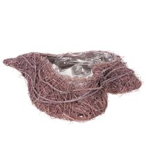 Product Heart-shaped bowl made of twigs with foil insert, 37cm
