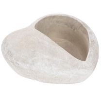 Product Heart-shaped planter, cast stone, decorative planter, 17cm